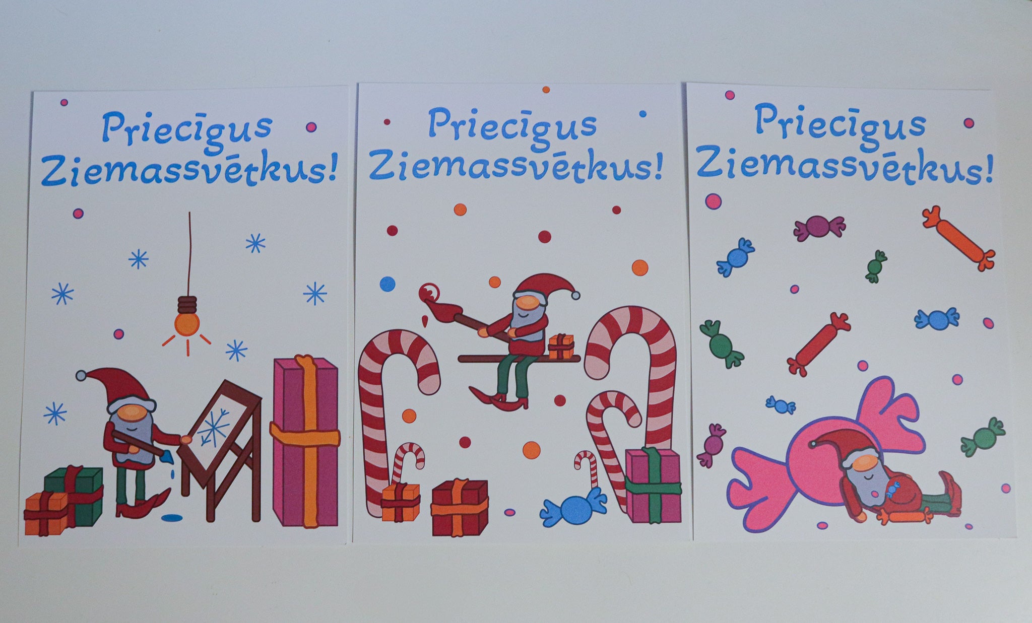 Christmas card - Gnomes