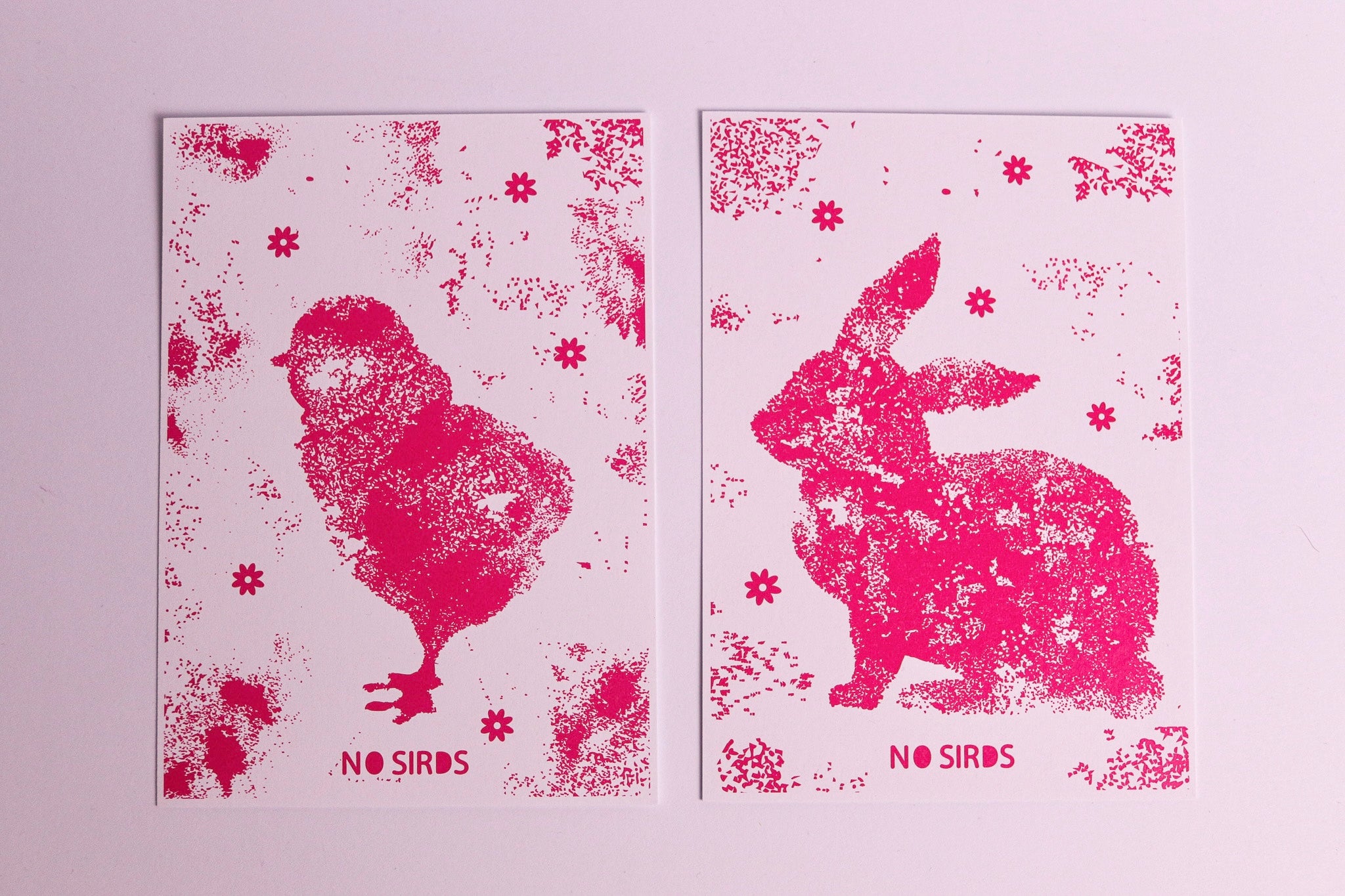 Greeting cards - rabbit and chick