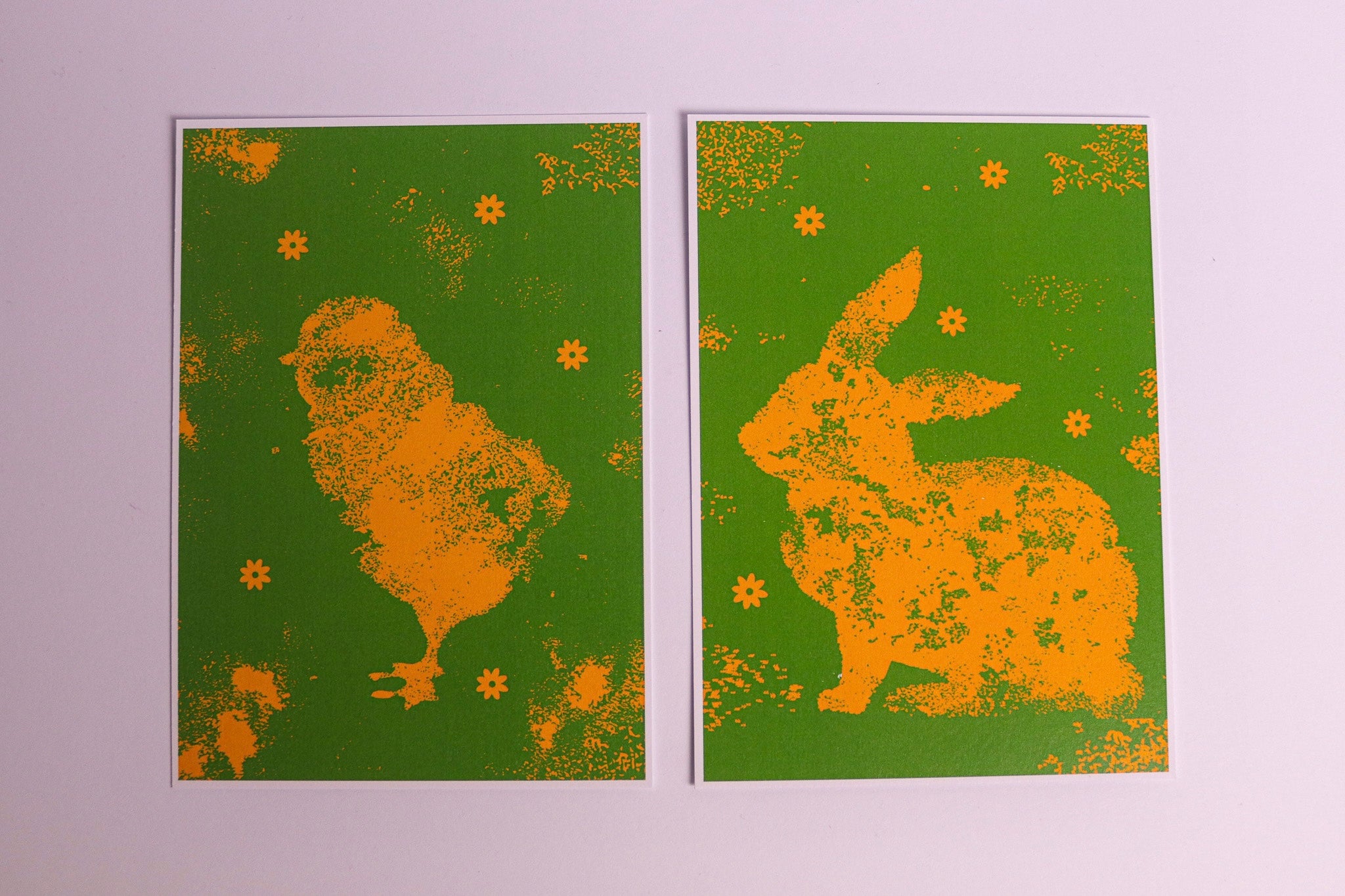 Greeting cards - rabbit and chick