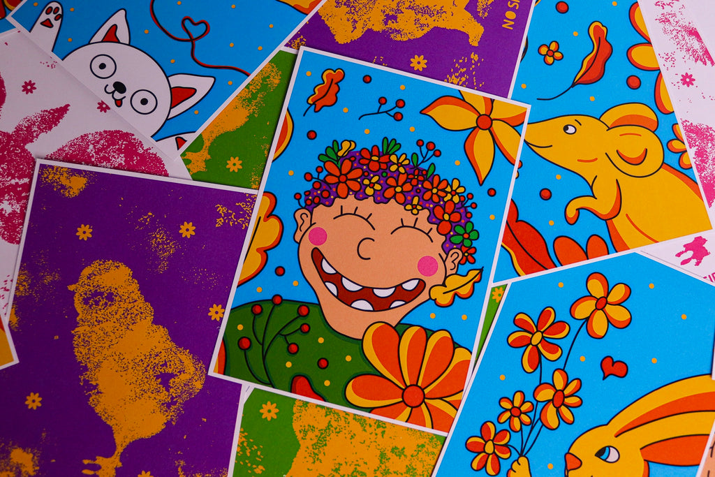 Greeting cards - Bright spring